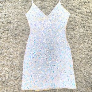 White Sequin Dress✨